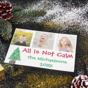 Cartes Pour Fêtes Annuelles Tout n'est pas calme Noël Photo Collage