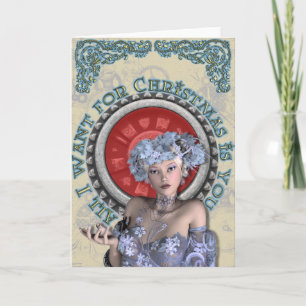Cartes Pour Fêtes Annuelles Tout que je veux pour Noël est vous