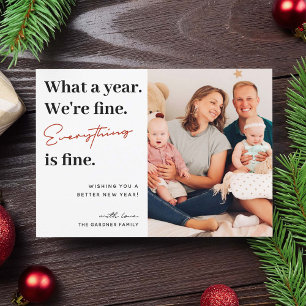 Cartes Pour Fêtes Annuelles Tout va bien Joyeux Nouvel An Photo