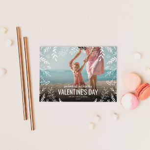 Cartes Pour Fêtes Annuelles Toute notre amour Botanique Superposition Photo Va
