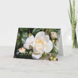 Cartes Pour Fêtes Annuelles Toute occasion rose blanche, ajoutez votre photo, 