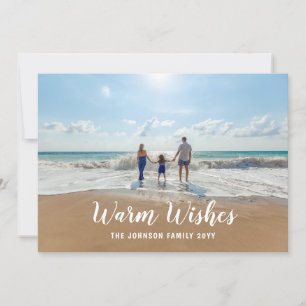 Cartes Pour Fêtes Annuelles Toute photo de vacances de salutation personnalisé