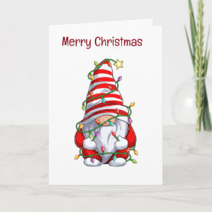 CARTES POUR FÊTES ANNUELLES TOUTES ÉCLAIRÉES AVEC DES LUMIÈRES JEUNE NOËL