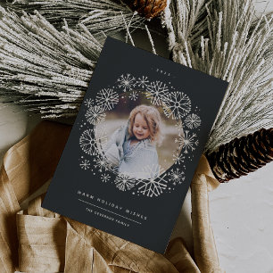 Cartes Pour Fêtes Annuelles Toutes les fleurs Photo unique