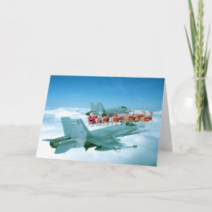 Cartes Pour Fêtes Annuelles Tracking Santa Claus by the Air Force