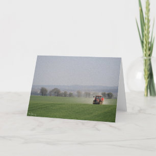 Cartes Pour Fêtes Annuelles Tracteur rouge, Shireoaks.