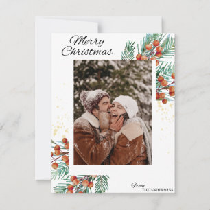 Cartes Pour Fêtes Annuelles traditionnel, rustique, marine, rouge, noël, hiver