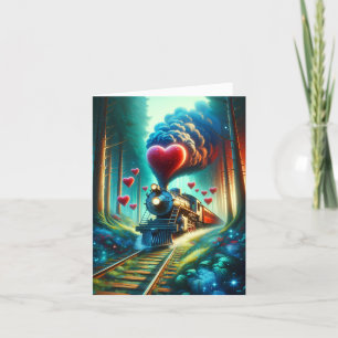 Cartes Pour Fêtes Annuelles Train de la Saint-Valentin
