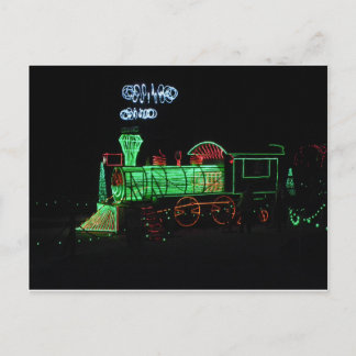 Cartes Pour Fêtes Annuelles Train de lumière de Noël