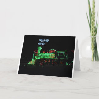 Cartes Pour Fêtes Annuelles Train de lumière de Noël
