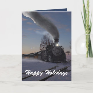 Cartes Pour Fêtes Annuelles Train de Noël