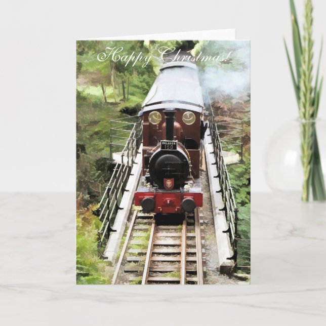 CARTES POUR FÊTES ANNUELLES TRAINS À VAPEUR (Devant)