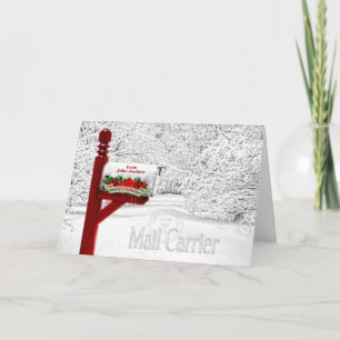 Cartes Pour Fêtes Annuelles Transporteur de courrier ou postal - boîte aux