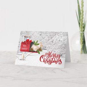 Cartes Pour Fêtes Annuelles Transporteur de courrier / travailleur postal Noël