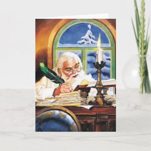 Cartes Pour Fêtes Annuelles Travail sur la liste Vintage Noël