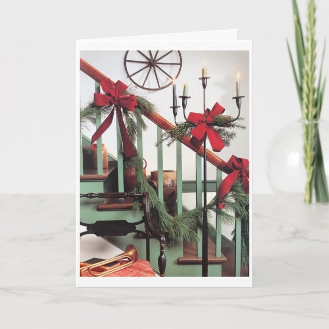 CARTES POUR FÊTES ANNUELLES **TRAVERSER LES MILES** À NOËL (Devant)