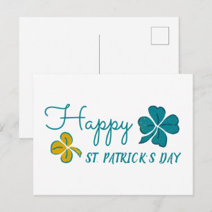 Cartes Pour Fêtes Annuelles Trèfle Chanceux Dessin de la Saint-Patrick