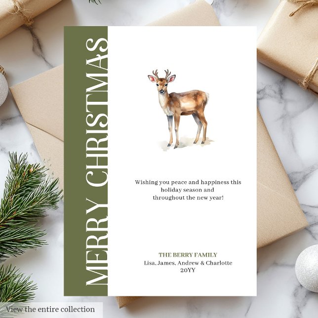 Cartes Pour Fêtes Annuelles Trendy Neutral Christmas Greetings Printable Card (Trendy Neutral Christmas Greetings Printable Card)