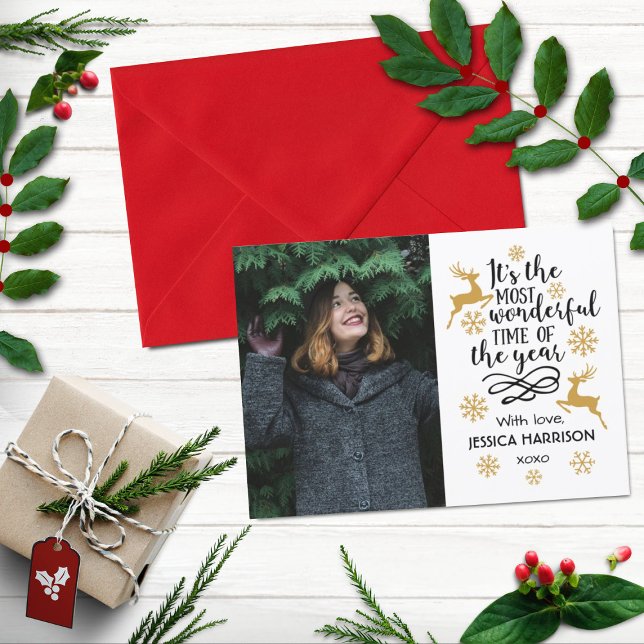 Cartes Pour Fêtes Annuelles Trendy Typografy Holiday (Créateur téléchargé)