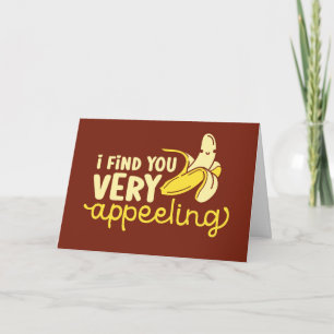 Cartes Pour Fêtes Annuelles Très attrayant Banana jolie Saint Valentin
