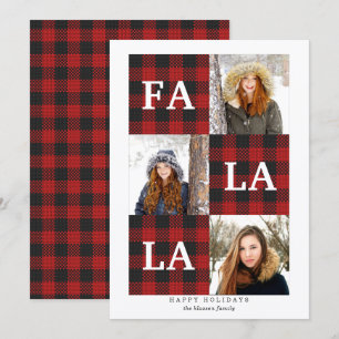 Cartes Pour Fêtes Annuelles Très joli   Photo Fa La La 3