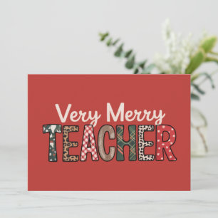 Cartes Pour Fêtes Annuelles Très Joyeux Noël Professeur Léopard Arbre