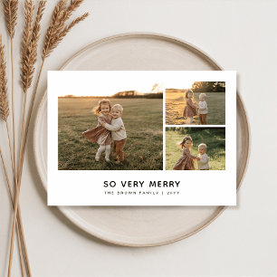 Cartes Pour Fêtes Annuelles Très Joyeux Noël Sweet Kids Photo