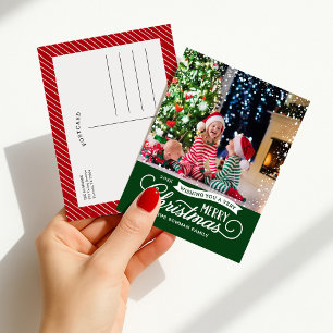 Cartes Pour Fêtes Annuelles Très Joyeux script de Noël photo