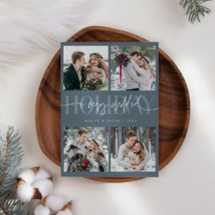 Cartes Pour Fêtes Annuelles Très Marié Vacances Newlysée Multi Photo Ardoise