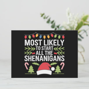 Cartes Pour Fêtes Annuelles Très Probable De Commencer Tous Les Shenanigans Dr