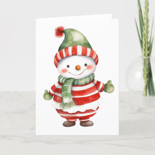 Cartes Pour Fêtes Annuelles Très réuni Joyeux Noël Snowman BLANk
