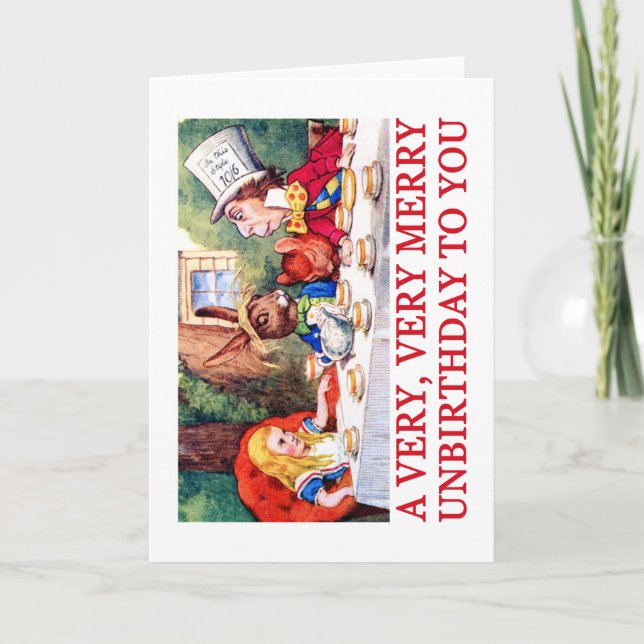 CARTES POUR FÊTES ANNUELLES TRÈS, UNBIRTHDAY TRÈS JOYEUX À VOUS ! (Devant)