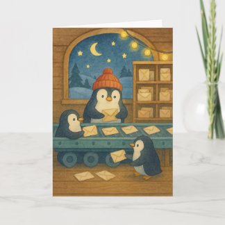 Cartes Pour Fêtes Annuelles Tri du courrier polaire - Nuit confortable