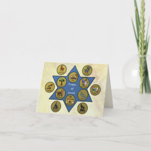 Cartes Pour Fêtes Annuelles Tribus d'Israël année douce