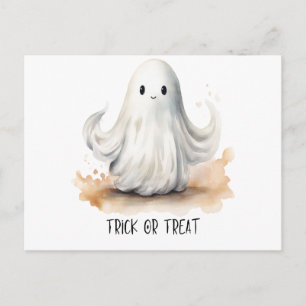 Cartes Pour Fêtes Annuelles Trick or Treat Fantôme Halloween