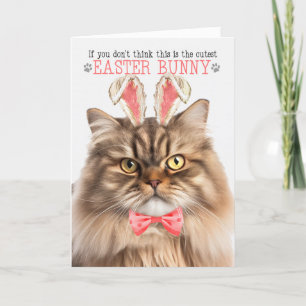Cartes Pour Fêtes Annuelles Tricolo Peret Cat Cutest Pâques Bunny Kitty Puns