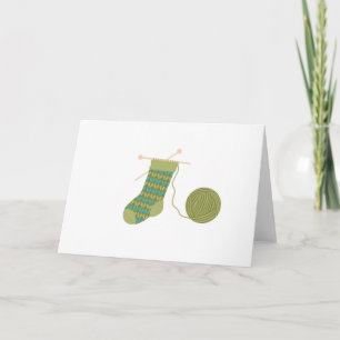 Cartes Pour Fêtes Annuelles Tricot de stockage Fil