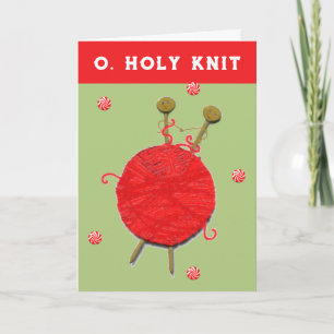 Cartes Pour Fêtes Annuelles Tricot Noël