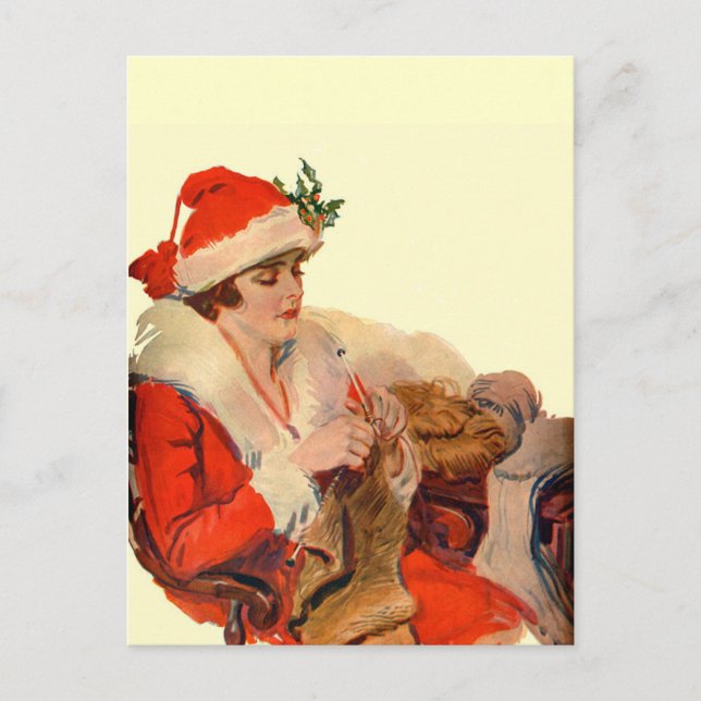 Cartes Pour Fêtes Annuelles Tricot pour Noël (Devant)