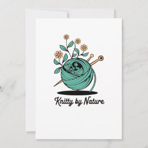 Cartes Pour Fêtes Annuelles Tricoteuse de nature 