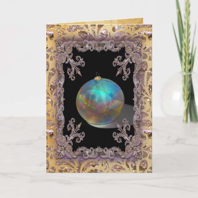 Cartes Pour Fêtes Annuelles Trimmins de Noël victorien (Devant)