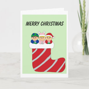 Cartes Pour Fêtes Annuelles triplets en couleur stockée
