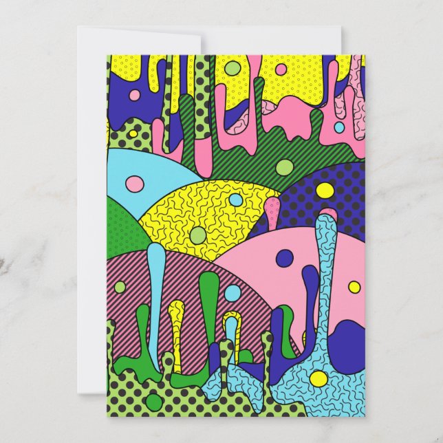 Cartes Pour Fêtes Annuelles Trippy Drippy (Devant)