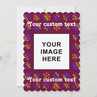 Cartes Pour Fêtes Annuelles Trippy Snowflakes