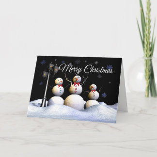 Cartes Pour Fêtes Annuelles Trois Chiffres De Neige Gourmande Dans Une Merveil