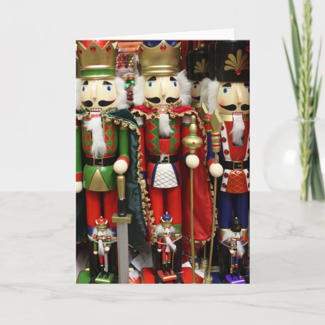 Cartes Pour Fêtes Annuelles Trois craquelins sages - Soldats de NoëlNutcracker (Devant)