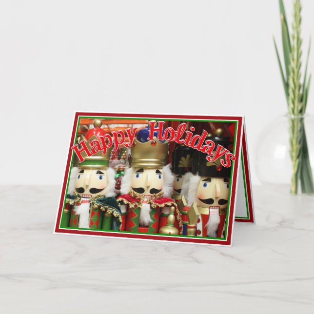 Cartes Pour Fêtes Annuelles Trois Craqueurs Sages - Soldats Casse-Noix (Devant)