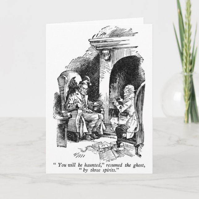 Cartes Pour Fêtes Annuelles Trois Esprits (avec texte) (Devant)