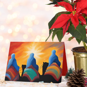 Cartes Pour Fêtes Annuelles Trois hommes sages Abstraits