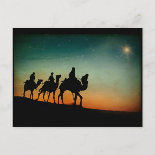 Cartes Pour Fêtes Annuelles Trois hommes sages après Noël étoile